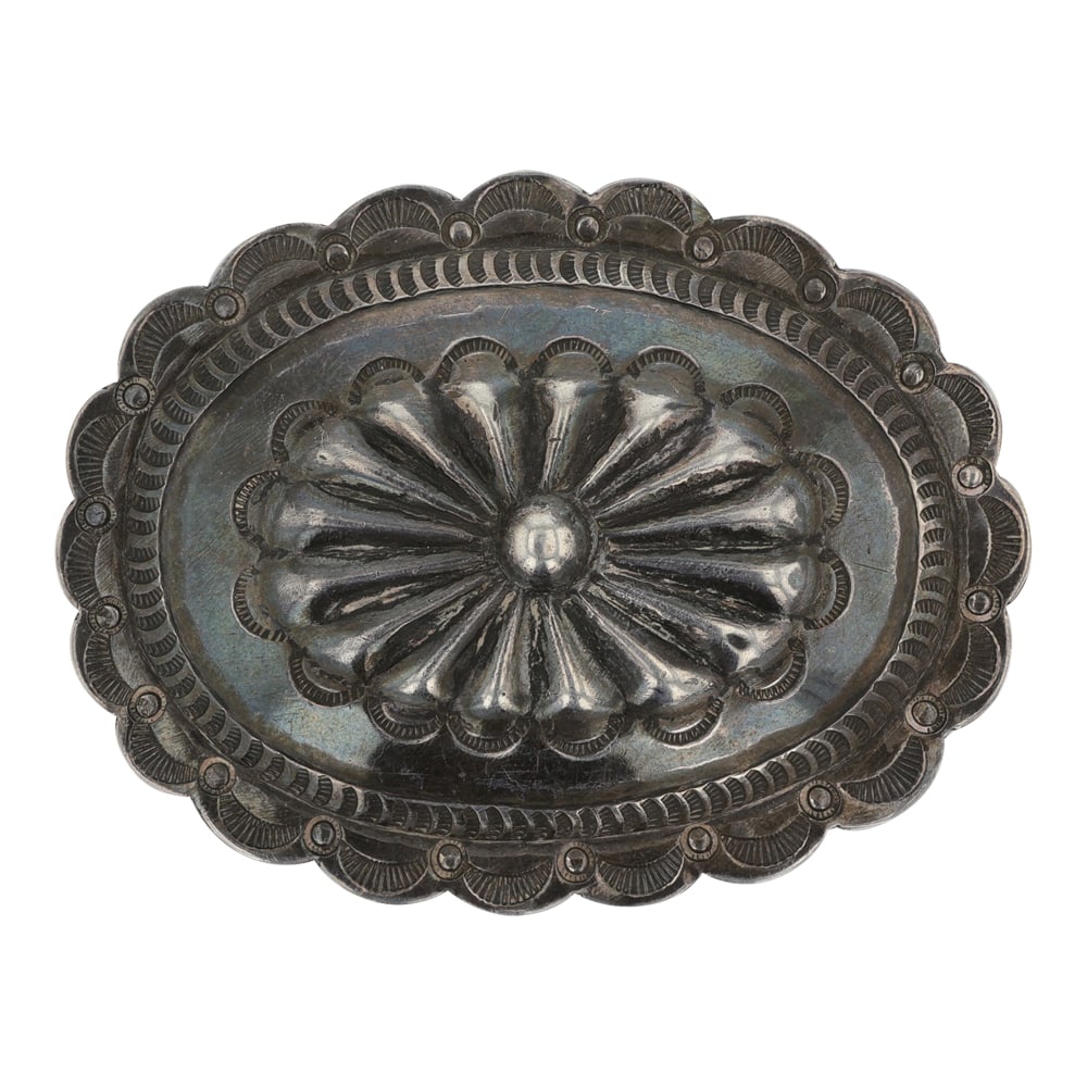 Vintage Navajo Stamp-Work Pin (1 of 2)