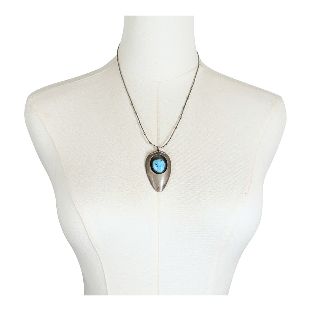 Vintage Navajo Blue Ridge Turquoise Necklace (1 of 4)