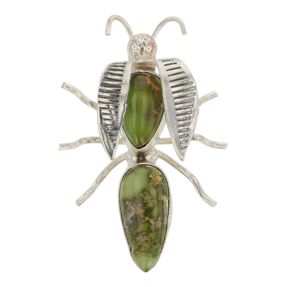 Navajo Royston Turquoise Insect Pin (1 of 2)