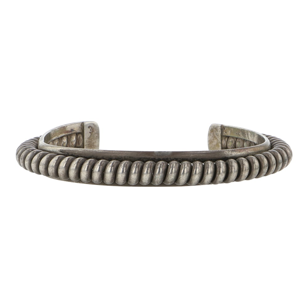 Vintage Navajo Plain Silver Cuff Bracelet (1 of 3)