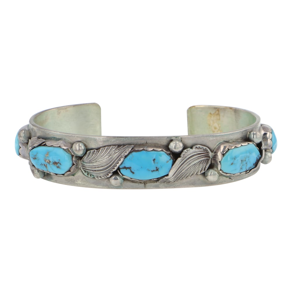 Carmelita & Dan Simplicio Zuni Vintage Kingman Turquoise Bracelet (1 of 4)