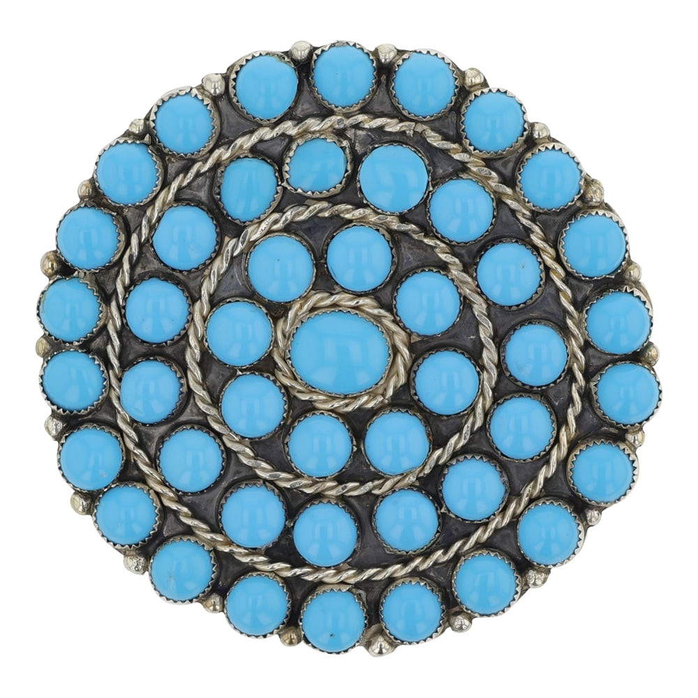 Navajo Cluster Block Pin / Pendant (1 of 2)