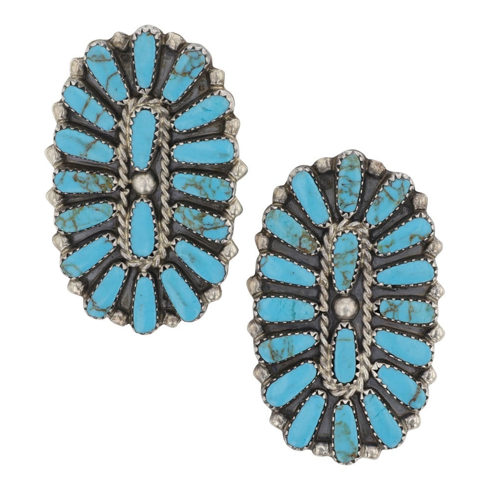 Navajo Cluster Block Earrings (1 of 2)