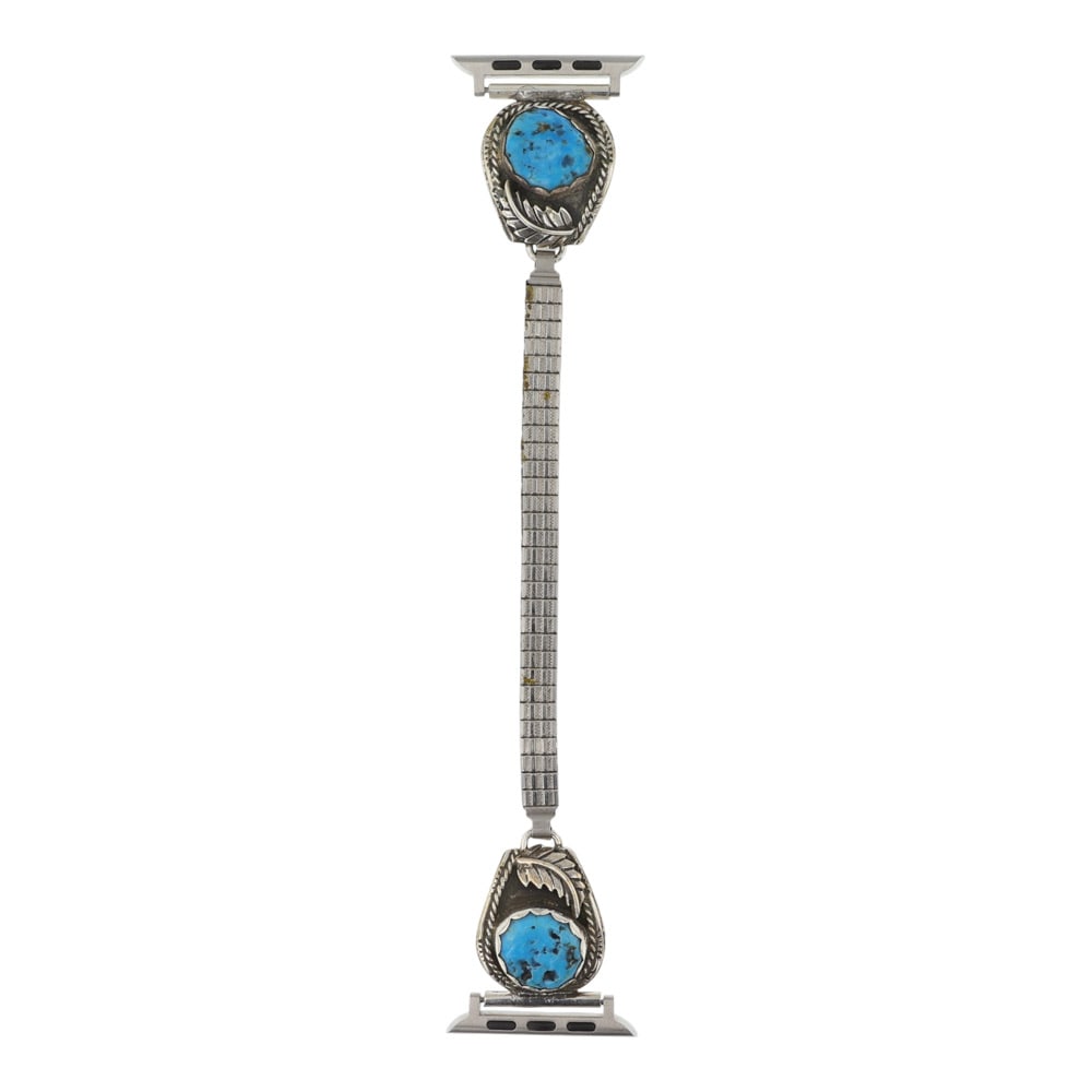 Navajo Kingman Turquoise Watch Bracelet with Apple Watch Adapter (1 of 2)