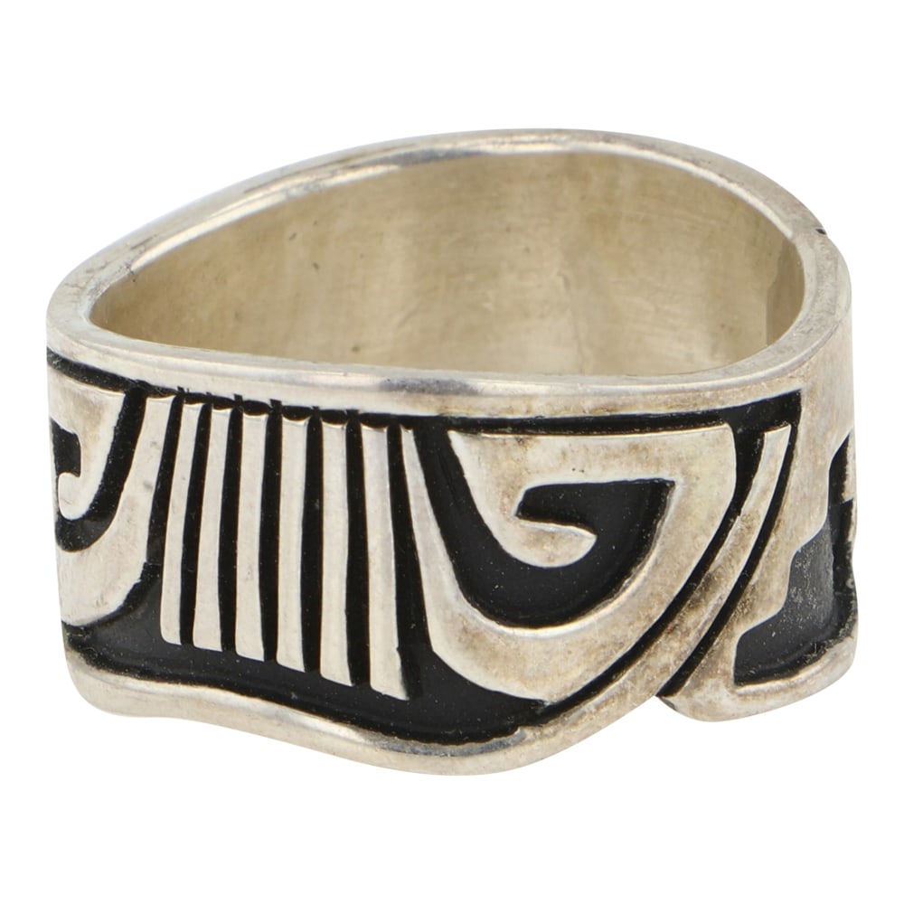 Navajo Plain Silver Ring - 2