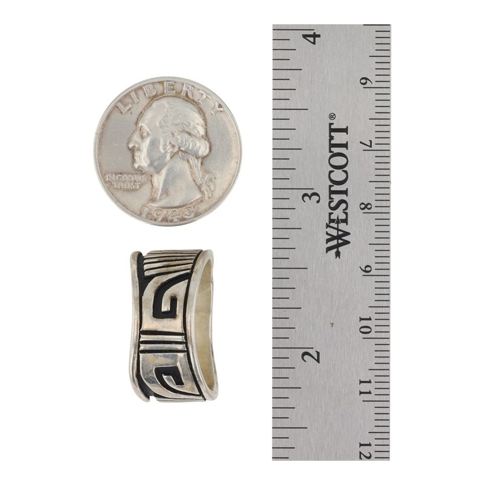 Navajo Plain Silver Ring - 3