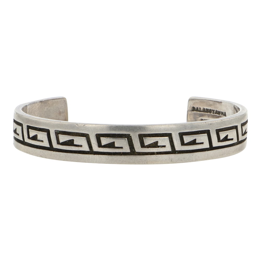 Ramon Dalangyawma Hopi Plain Silver Cuff Bracelet (1 of 3)