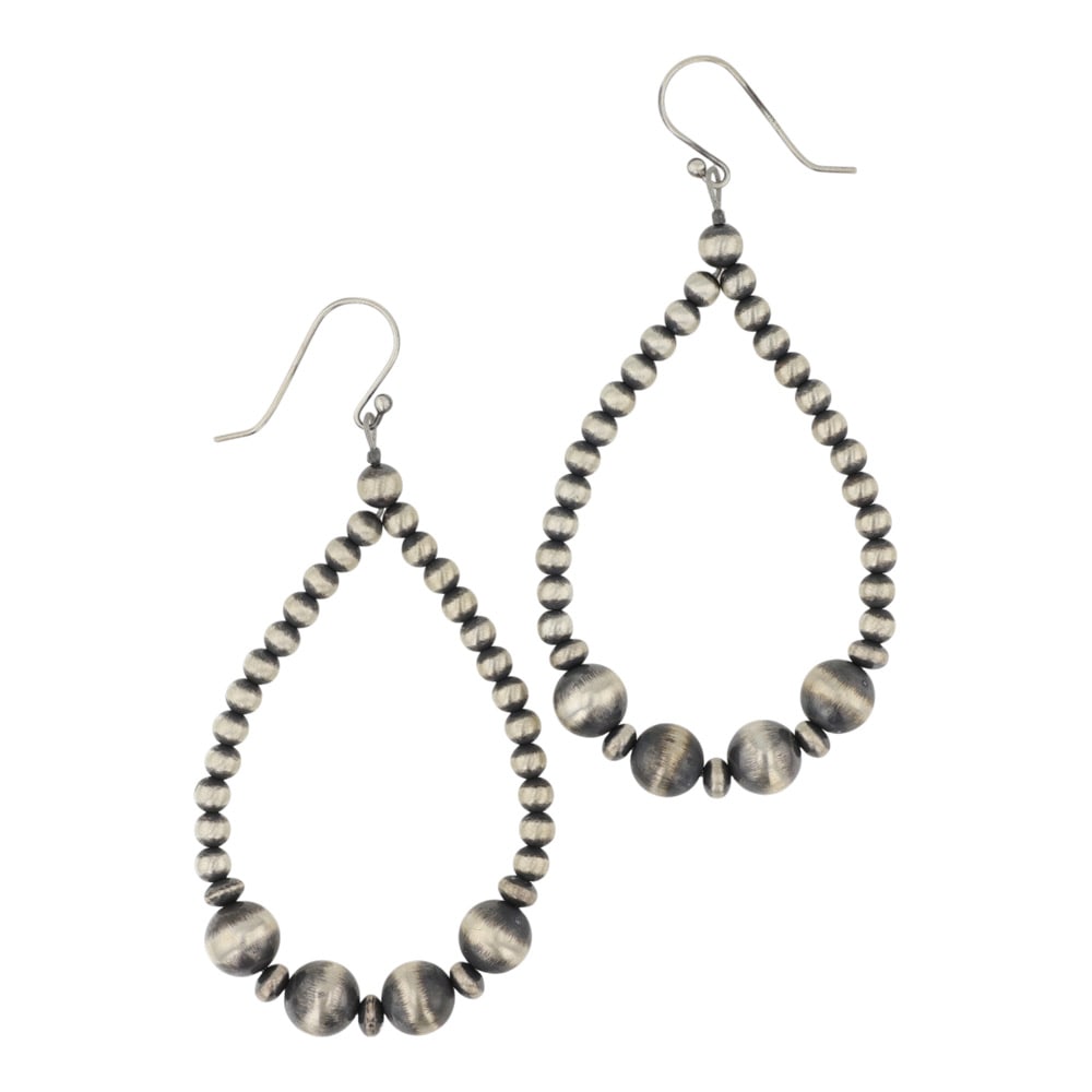 Navajo Oxidized Beads Earrings (1 of 2)