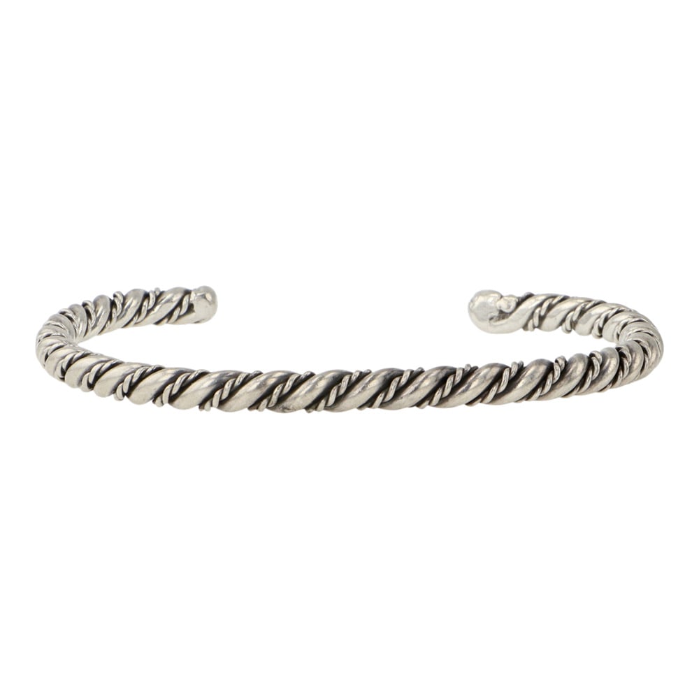 Navajo Twisted Wires Plain Silver Bracelet: Sterling Silver | | Navajo Twisted Wires Plain Silver Bracelet | Navajo Native American Southwest Indian Jewelry | Good (no breaks or damages) | Approximate Weight: 13 Grams | Bracelet: 5" inner, 1" g