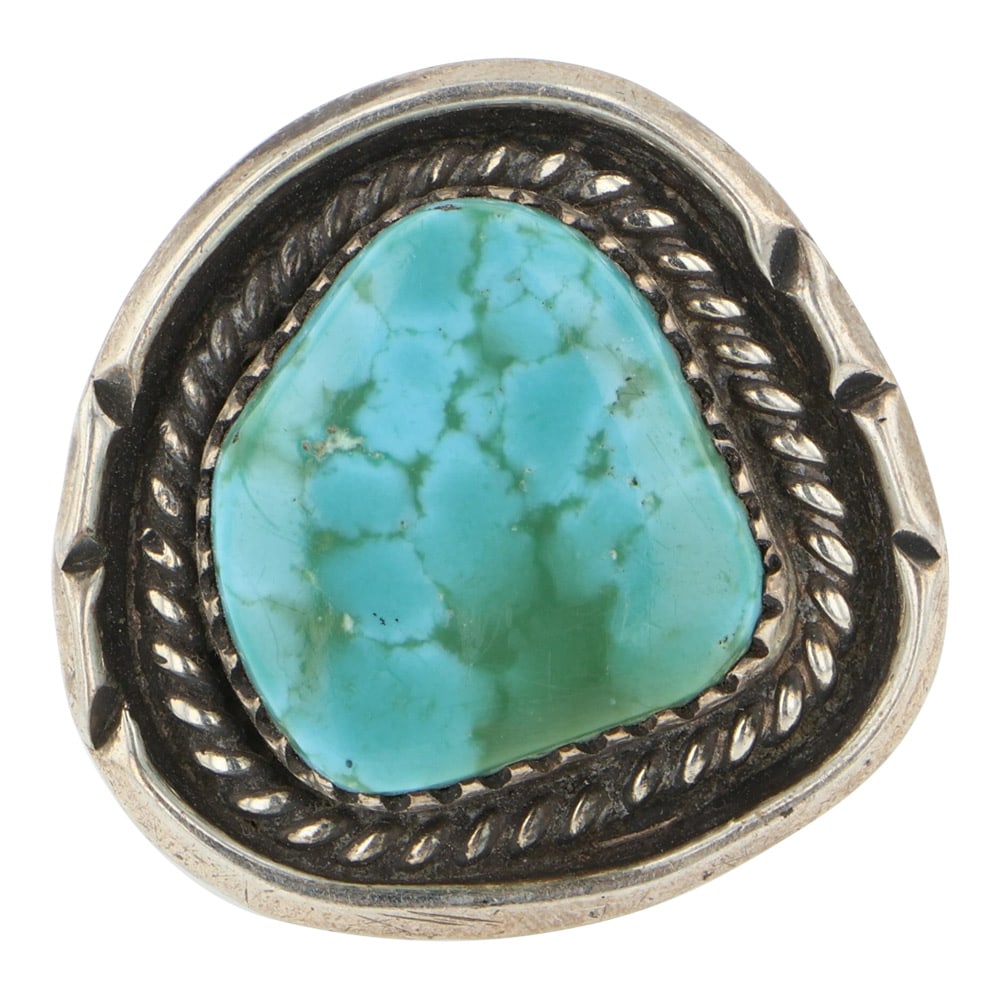Vintage Navajo Kingman Turquoise Ring (1 of 3)