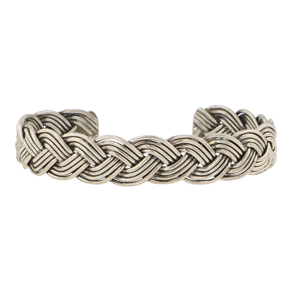 Vintage Navajo Braided Wires Cuff Bracelet (1 of 3)