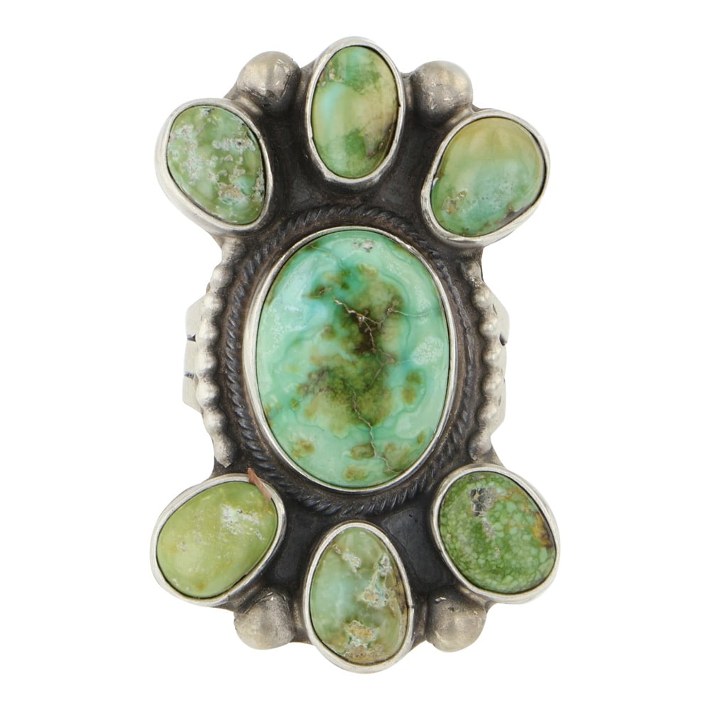 Kathleen Livingston Navajo Sonoran Gold Turquoise Ring (1 of 3)