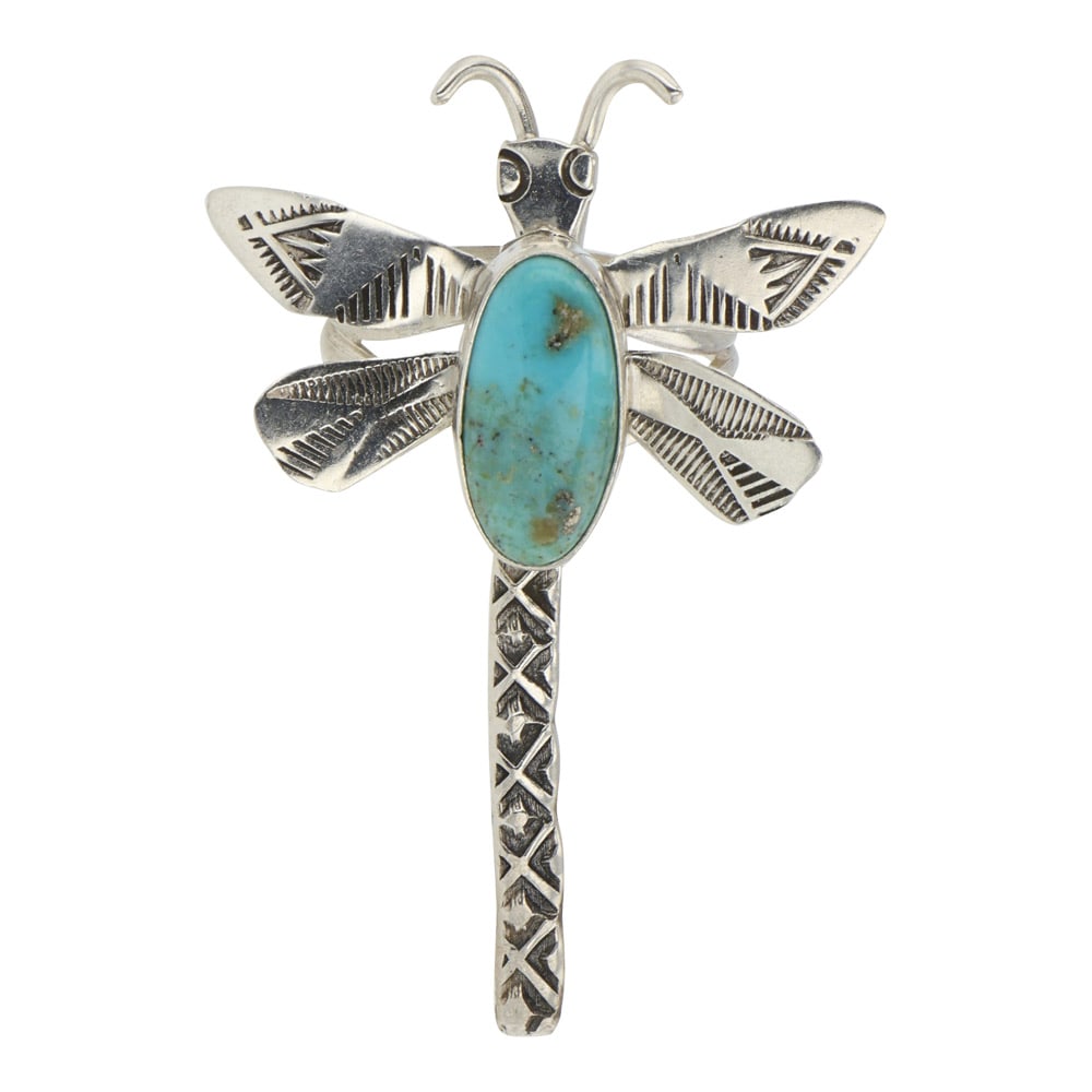 Navajo Compitos Turquoise Dragonfly Ring (1 of 3)