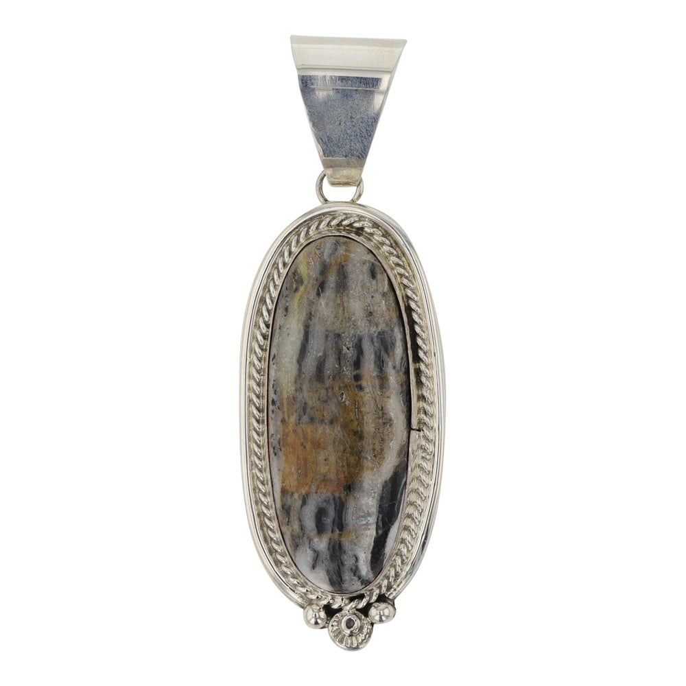 Ella Linkin Navajo White Buffalo Pendant (1 of 2)
