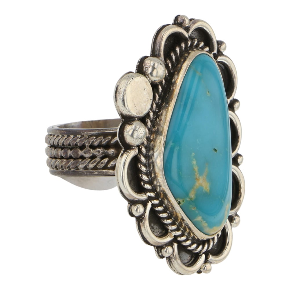 Mary Ellen Souixe Tribe Fox Turquoise Ring - 2