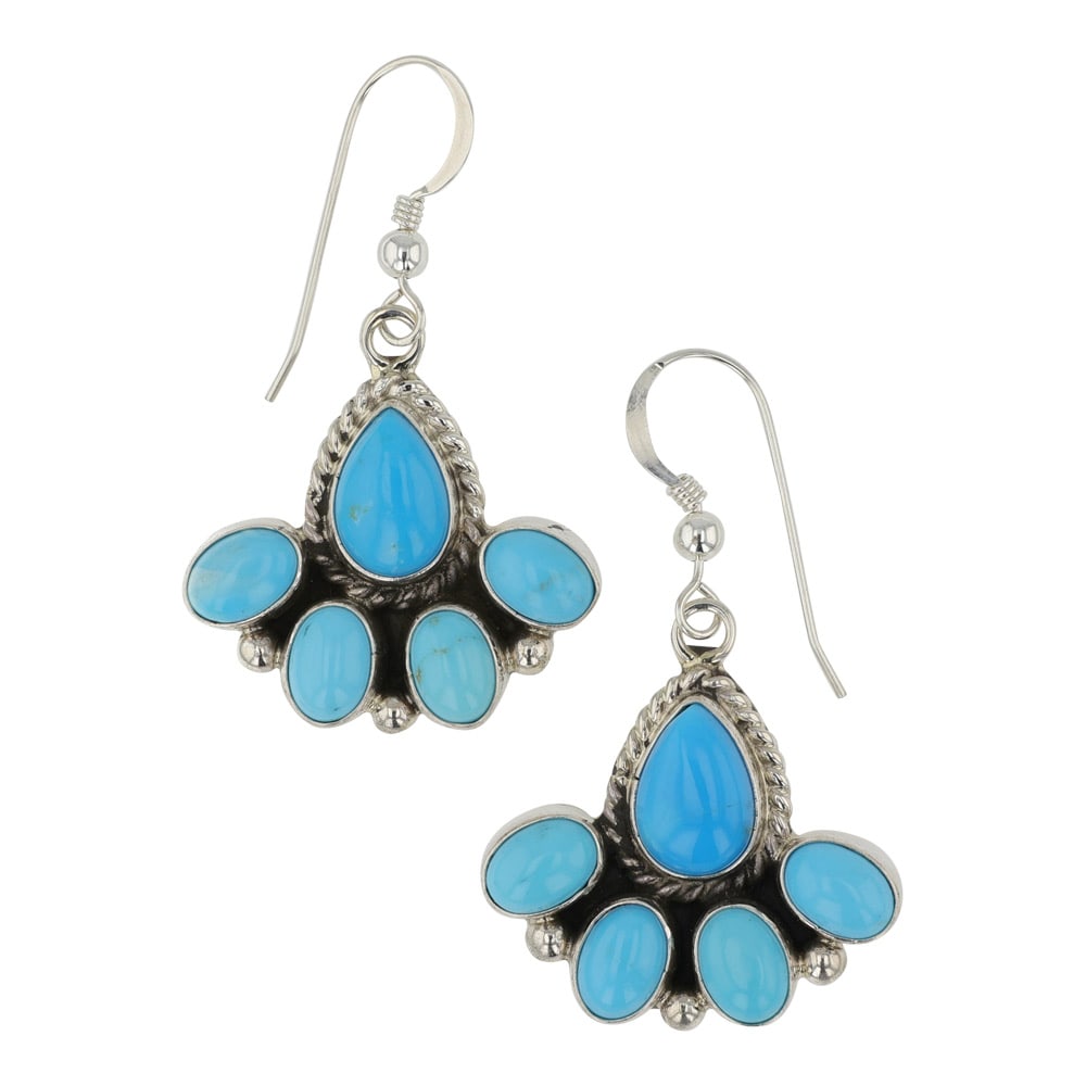 Eula Willie Navjao Kingman Turquoise Earrings (1 of 2)