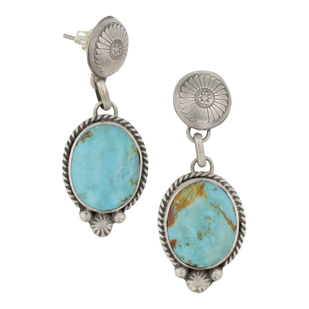 Navajo Campitos Turquoise Earrings (1 of 2)