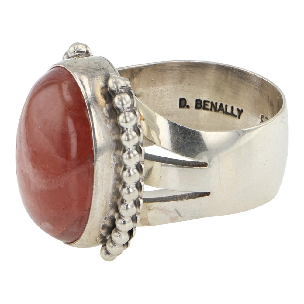 Daniel Benally Navajo Rhodochrosite Ring - 2