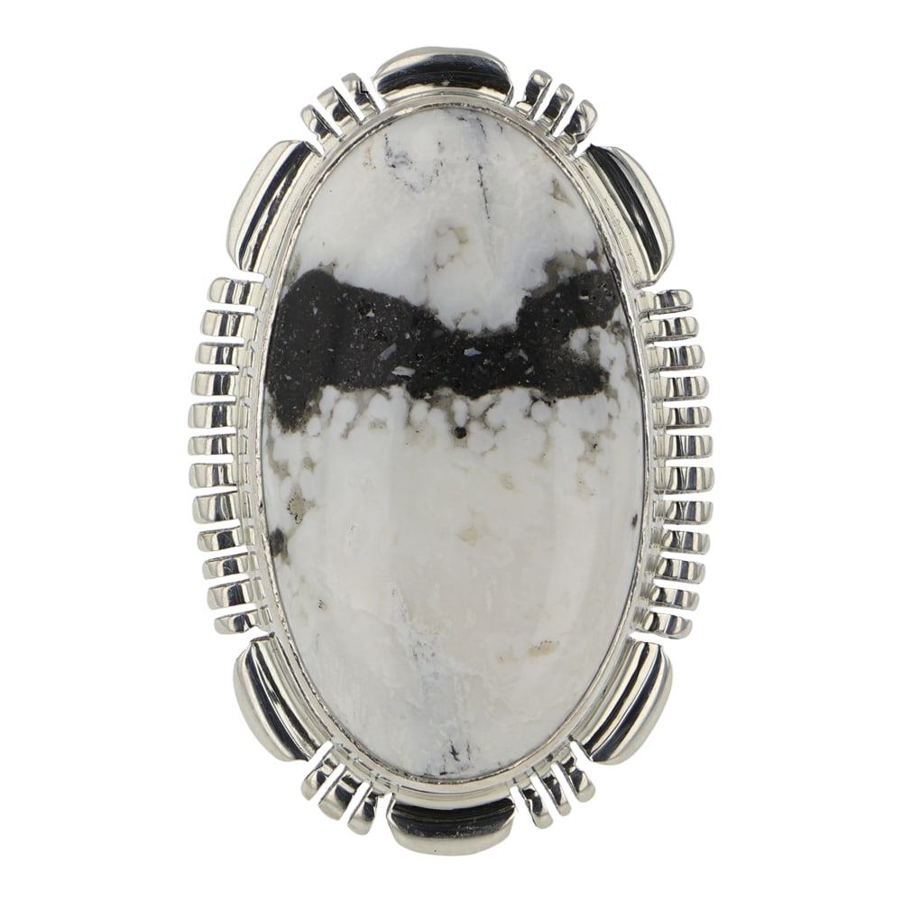 Navajo White Buffalo Ring (1 of 3)