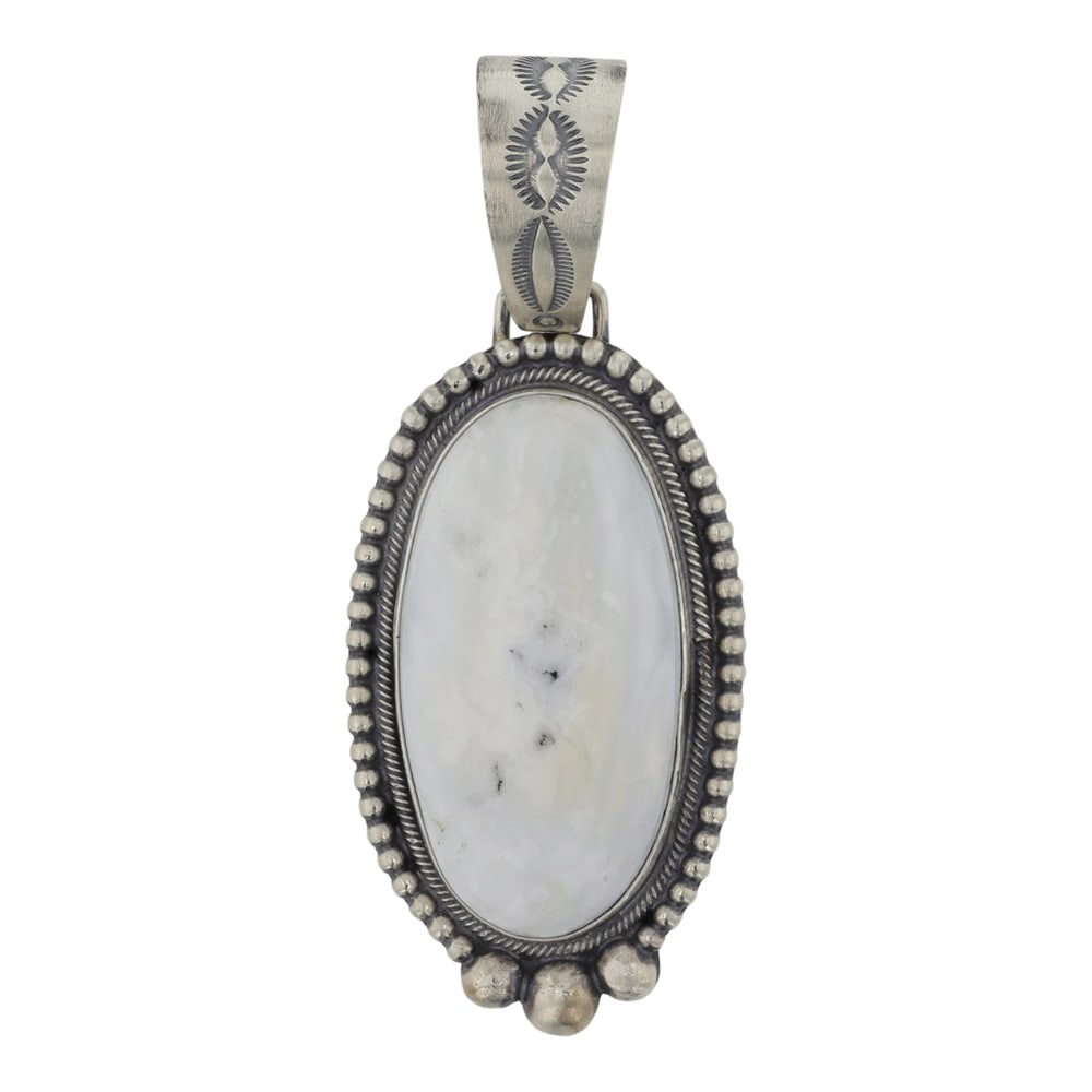 Carlos Francisco Navajo White Buffalo Pendant (1 of 2)