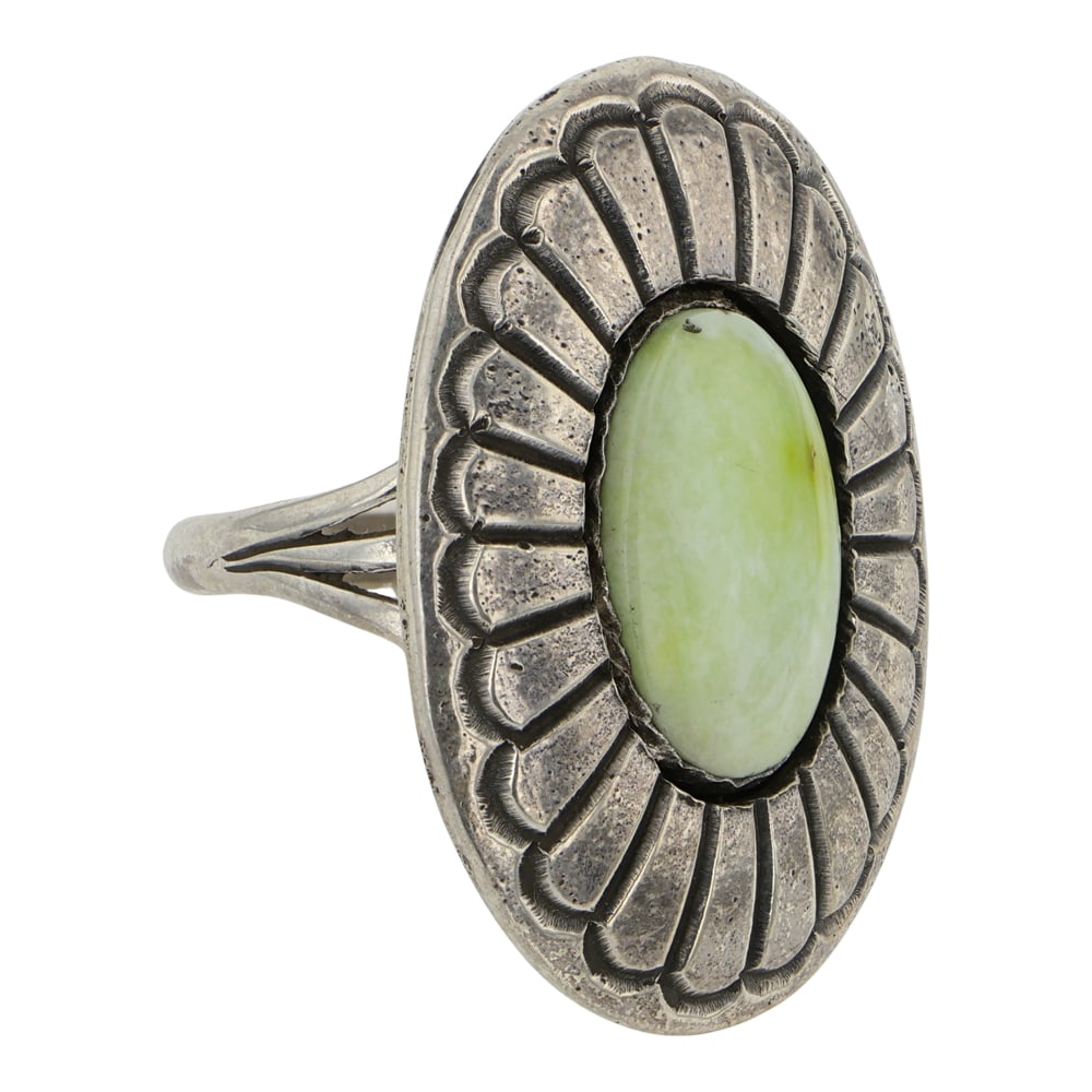 Navajo Palomino Variscite Shadowbox Ring - 2