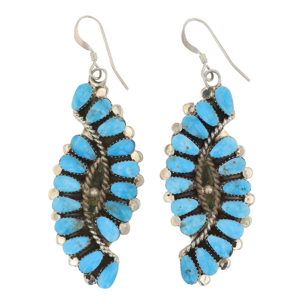 RB Navajo Kingman Turquoise Earrings (1 of 2)