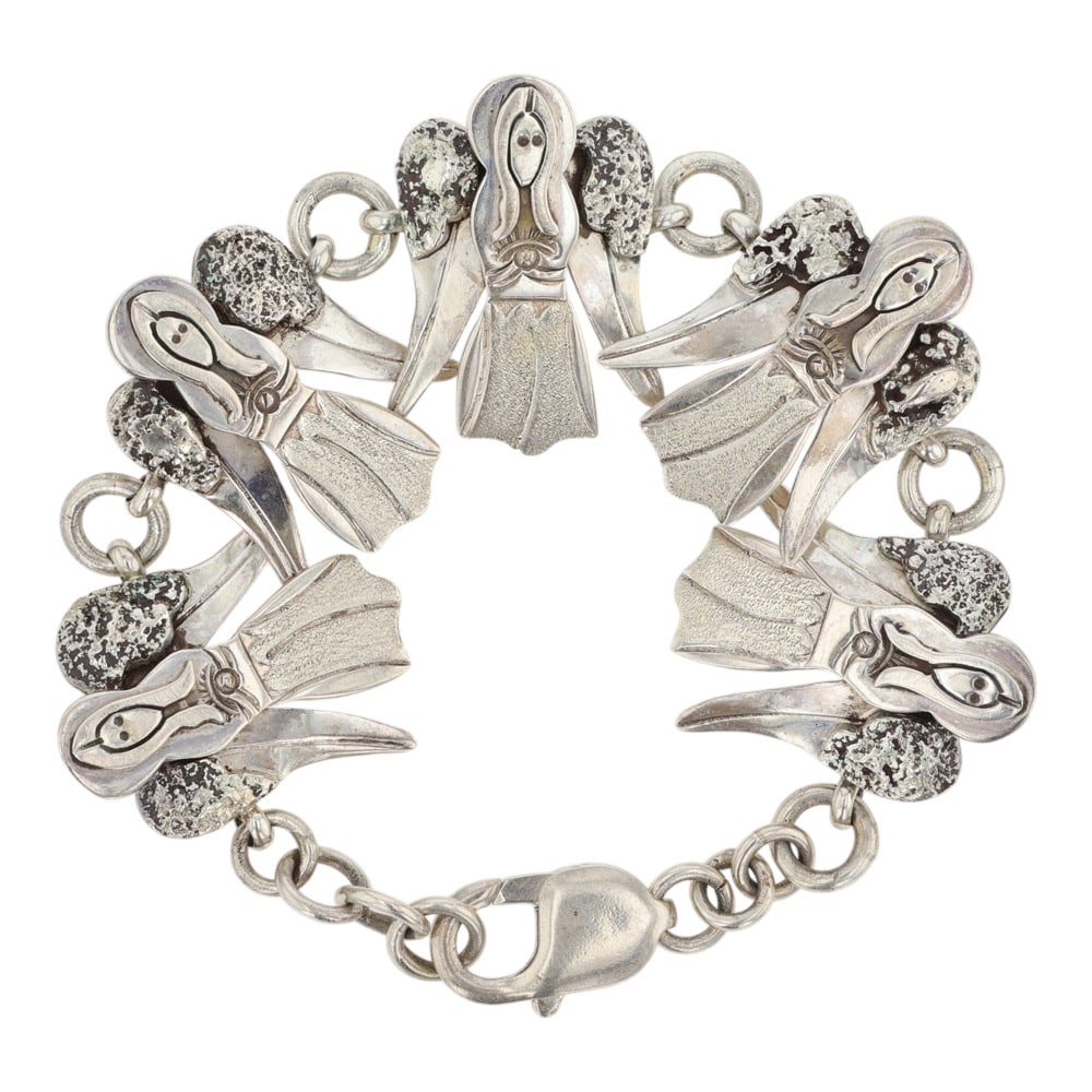 Gary G Sanchez Navajo Award Winning State Fair Link Bracelet (1 of 3)