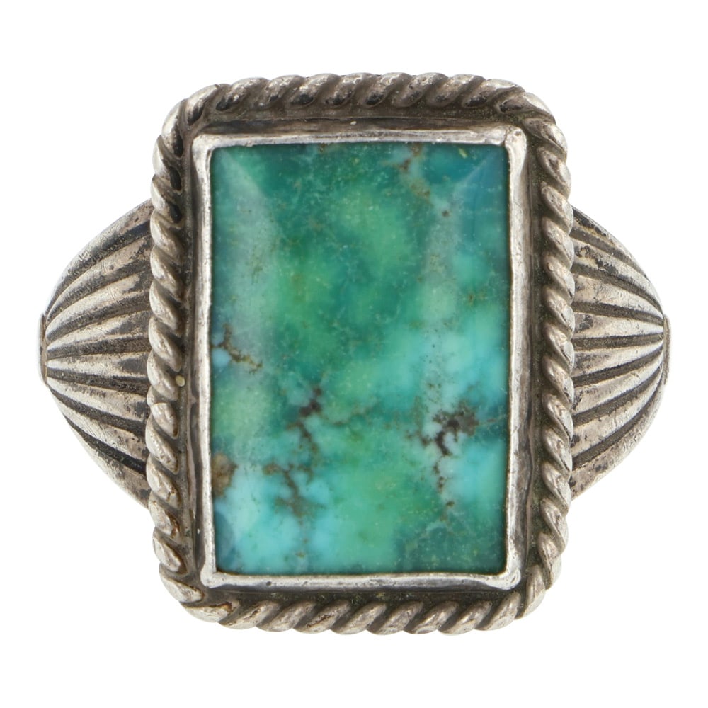 Vintage Navajo Nevada Turquoise Ring (1 of 3)