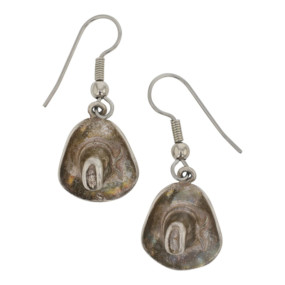 Vintage Navajo Casted Hat Earrings (1 of 2)
