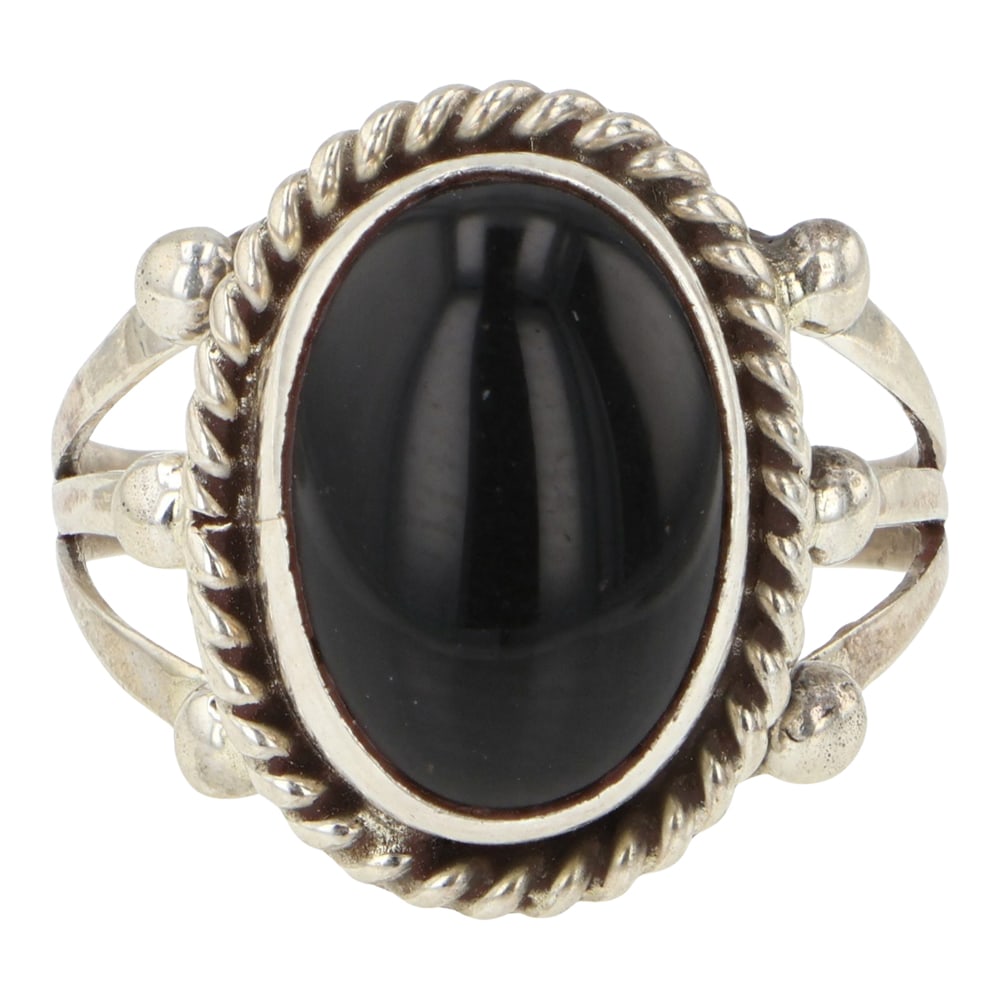 Navajo Black Onyx Ring (1 of 3)