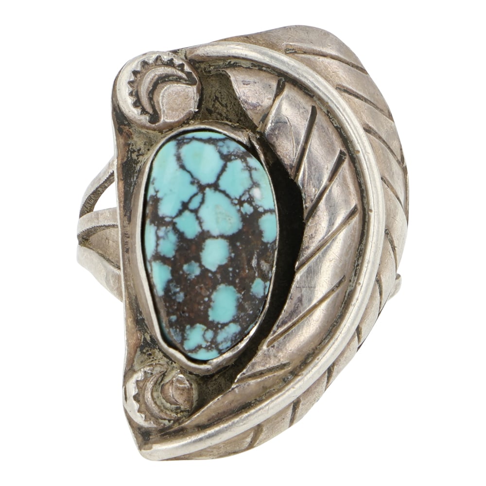 Vintage Navajo Spiderweb Turquoise