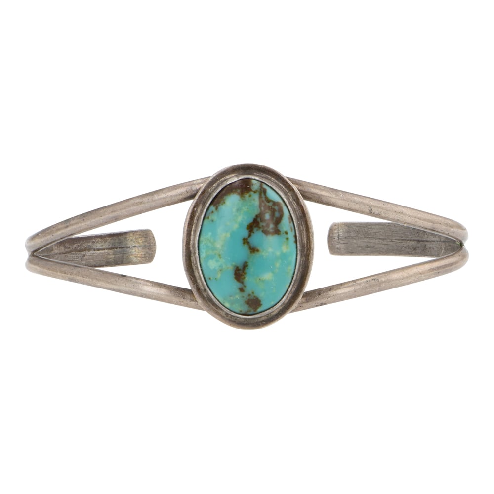 Fred Maloney Navajo Nevada Turquoise Bracelet (1 of 3)