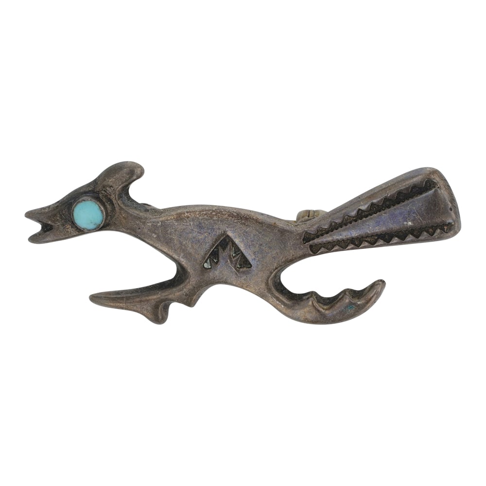 Vintage Navajo Turquoise Roadrunner (1 of 2)