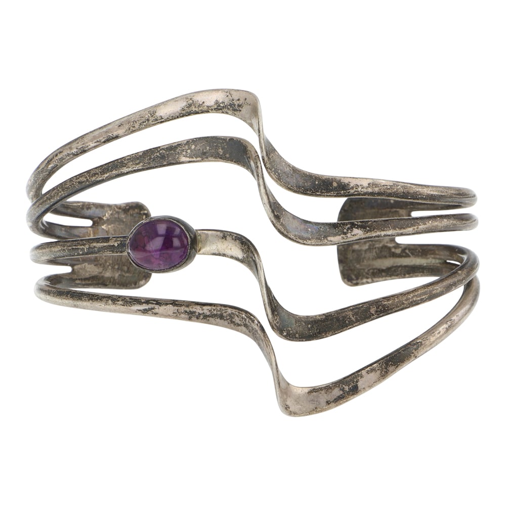 Vintage Navajo Amethyst Bracelet (1 of 3)