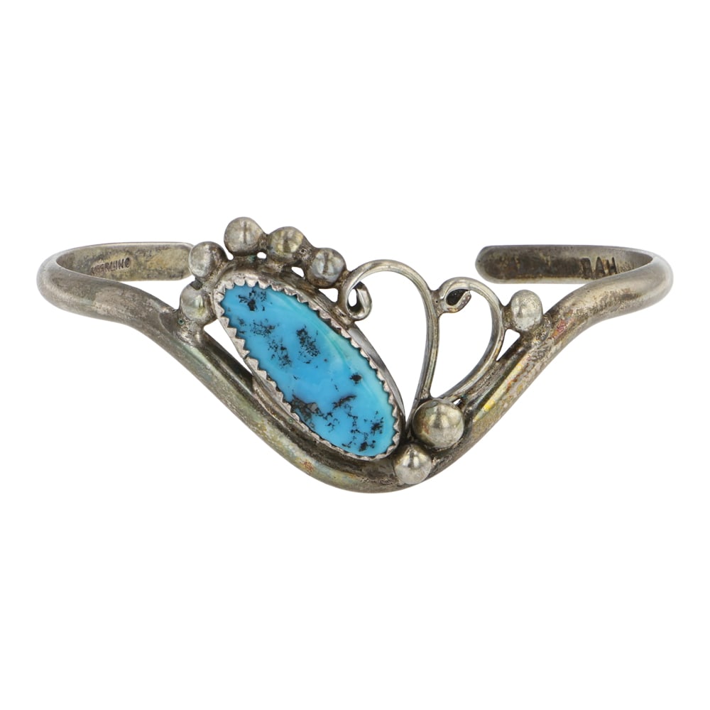 Vintage Navajo Kingman Turquoise Bracelet (1 of 3)