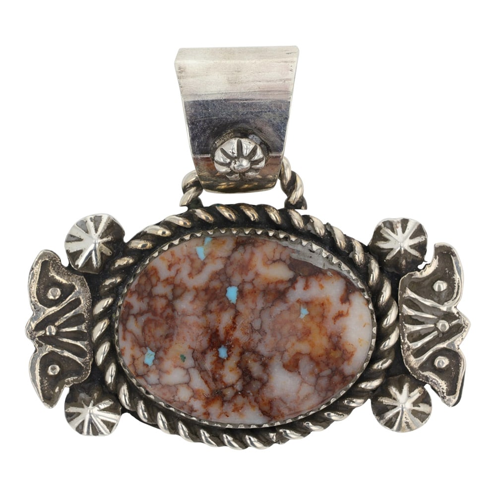 Marcella James Navajo Boulder Turquoise Pendant (1 of 2)