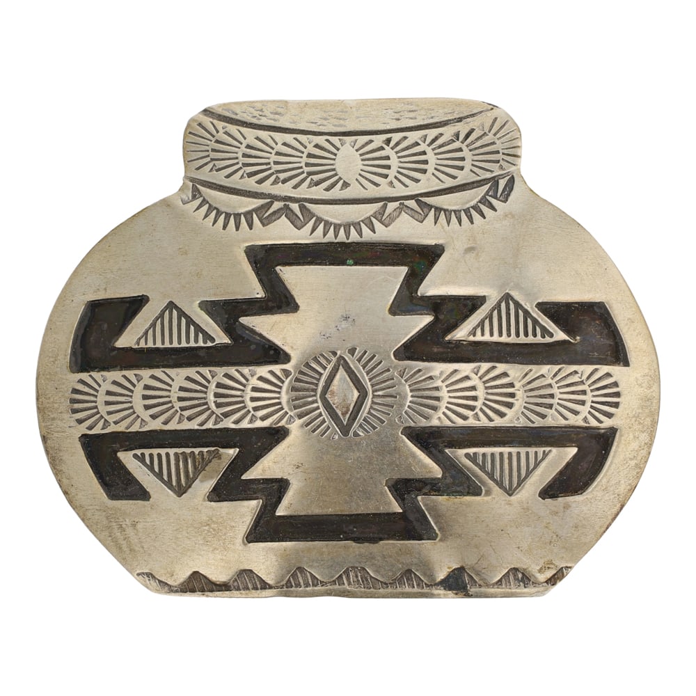 Becenti Navajo Plain Silver Pottery Pin (1 of 2)