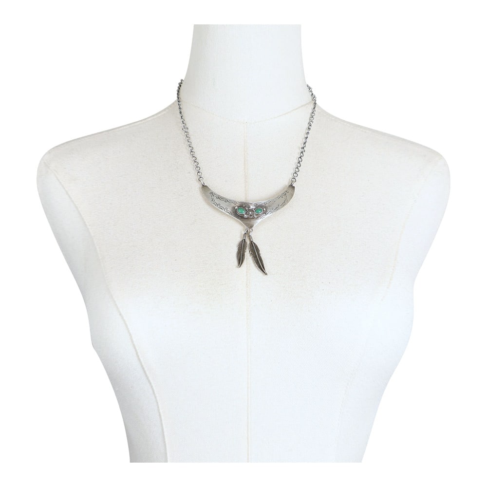 Navajo Turquoise Choker Necklace (1 of 4)