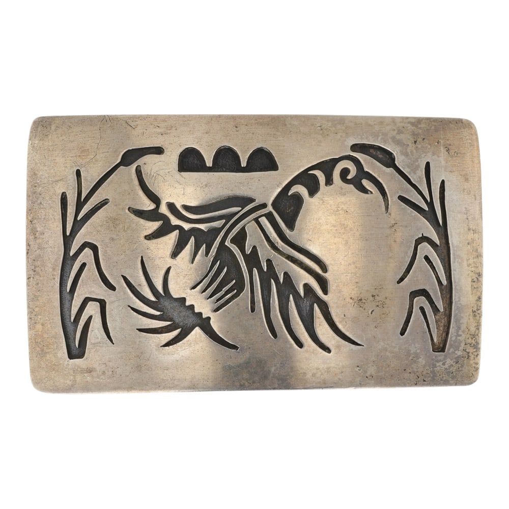 Vintage Hopi Plain Silver Belt Buckle: Sterling Silver | | Vintage Hopi Plain Silver Belt Buckle | Navajo Native American Southwest Indian Jewelry | Good (no breaks or damages) | Approximate Weight: 59 Grams | Buckle: 3.25" x 2" |