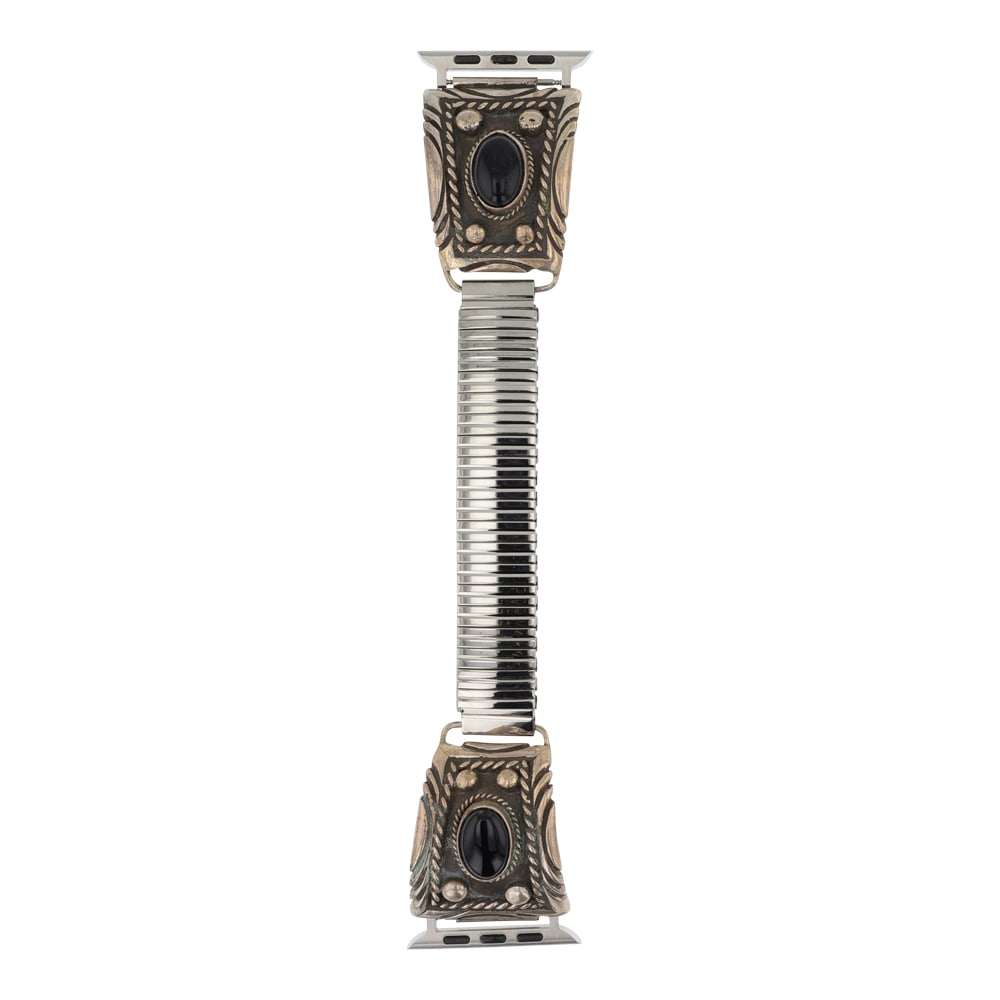 Navajo Black Onyx Watch Bracelet with Apple Watch Adapter (1 of 2)