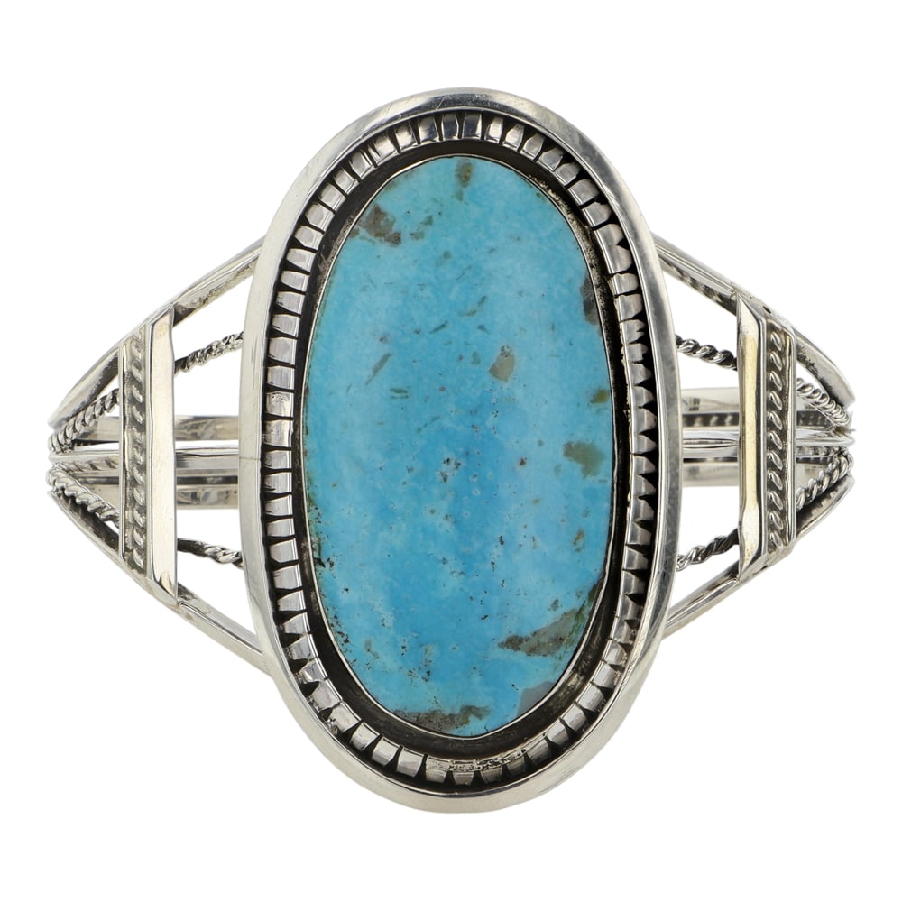 Navajo Campitos Turquoise Large Cuff Bracelet (1 of 3)