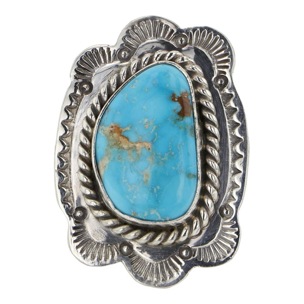 Navajo Blue Ridge Turquoise Ring (1 of 3)
