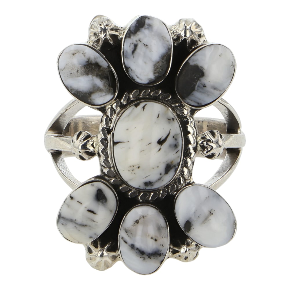 Rb Navajo White Buffalo Ring (1 of 3)