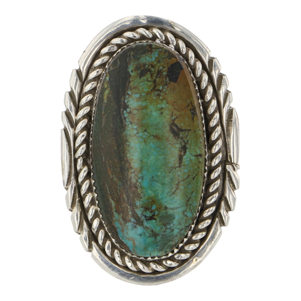 Navajo Hubei Turquoise Adjustable Ring (1 of 3)