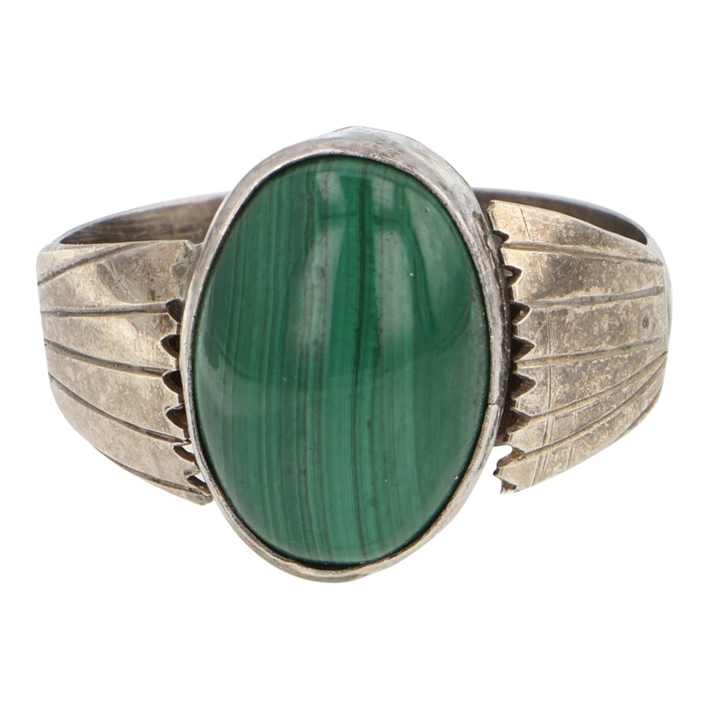 Vintage Navajo Malachite Ring (1 of 3)
