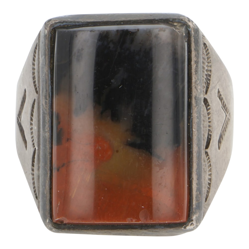 Vintage Navajo Petrified Wood Ring (1 of 3)