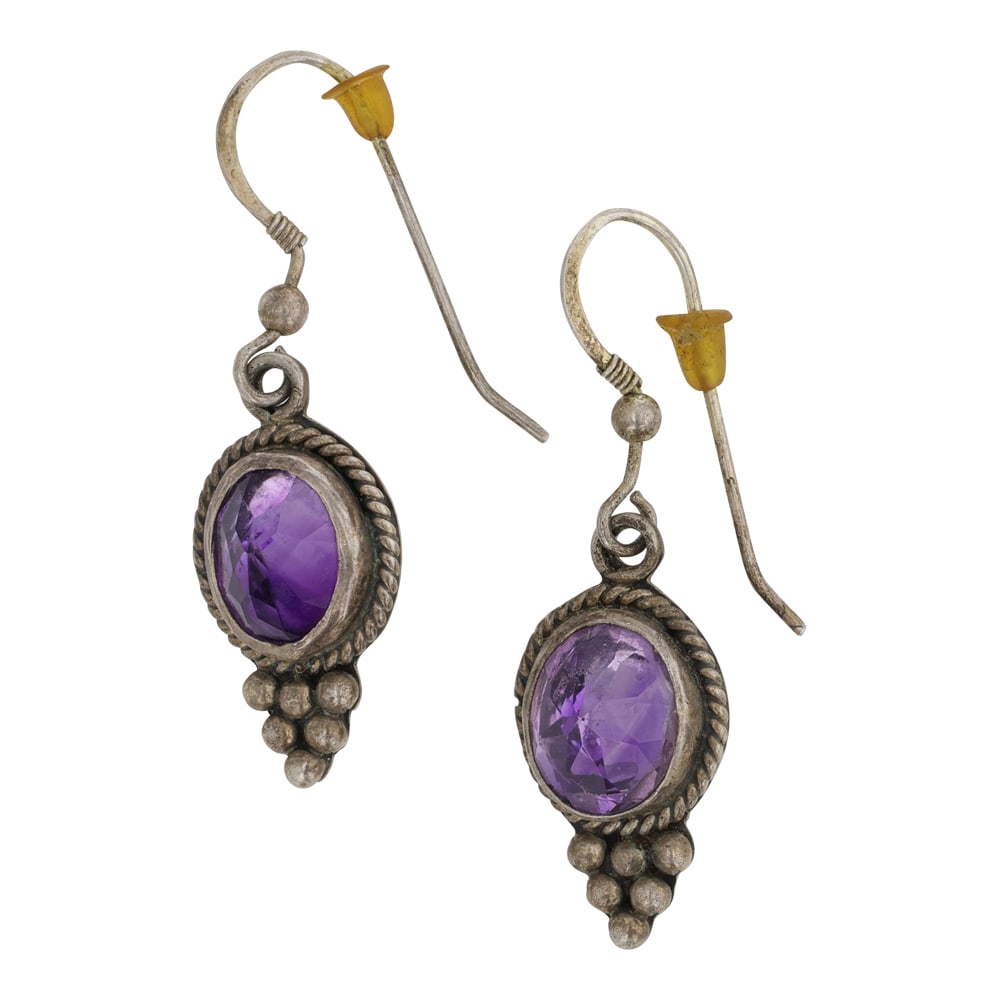 Nakai Southwest Navajo Shop Amethyst Earrings (1 of 2)