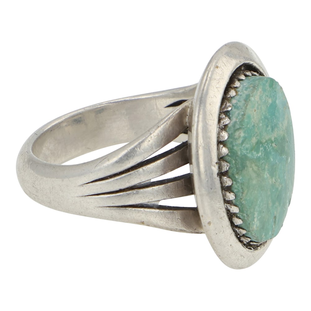 Navajo Fox Turquoise Ring - 2