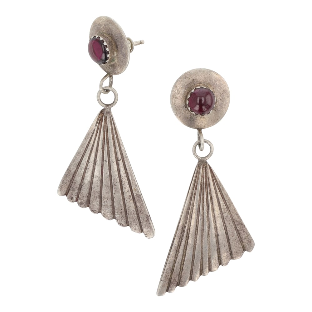 Vintage Navajo Garnet Earrings (1 of 2)