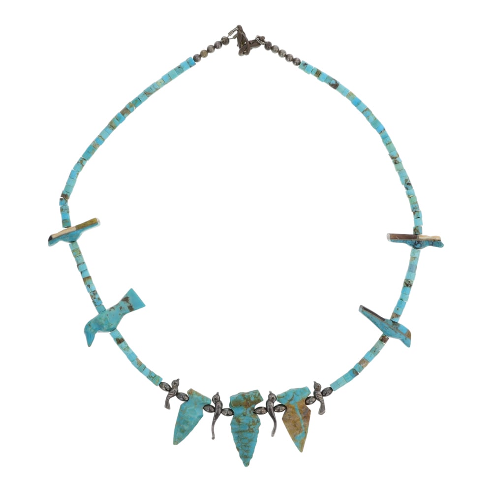 Vintage Navajo Nevada Turquoise Choker (1 of 3)